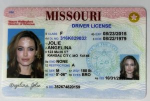 Missouri Driver License - Missouri Scannable IDS