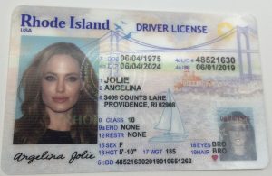 Rhode Island Driver License - Rhode Island Scannable IDS