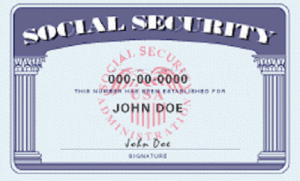 SSN Card Driver License - SSN Card Scannable IDS